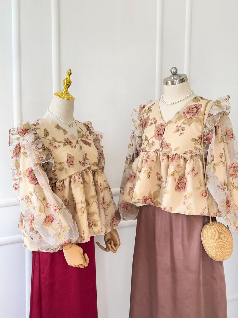 Mocha Brown Long Silk Skirt