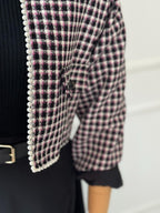 Midnight Tweed Crop Jacket