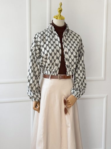 Noir Cropped Winter Jacket