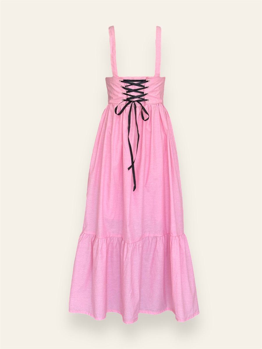 Pink Vintage Long Skirt