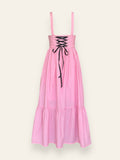 Pink Vintage Long Skirt