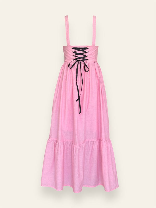 Pink Vintage Long Skirt
