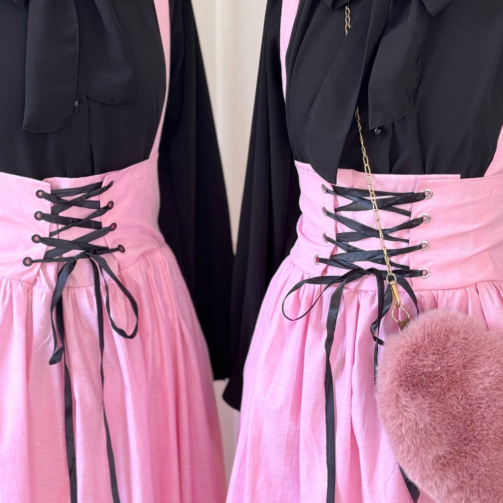 Pink Vintage Long Skirt