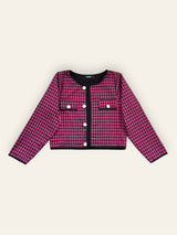 Plush Plaid Autumn Jacket