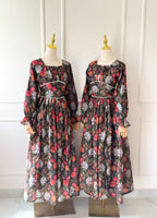 Rosabelle Black Vintage Long Dress