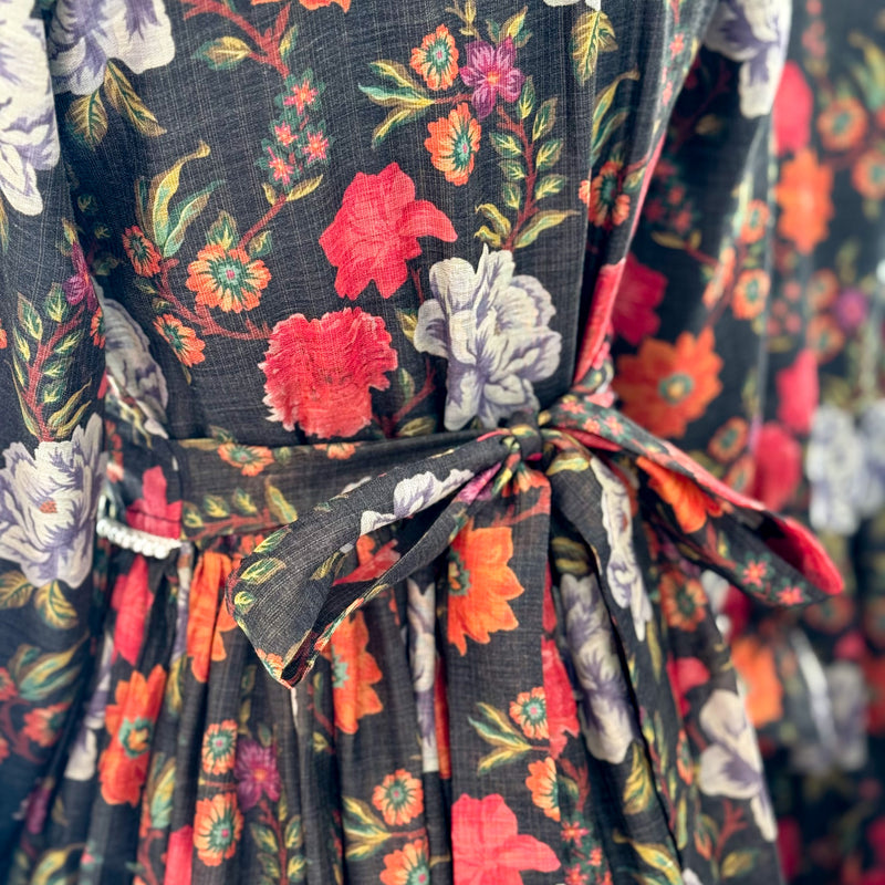 Rosabelle Black Vintage Long Dress