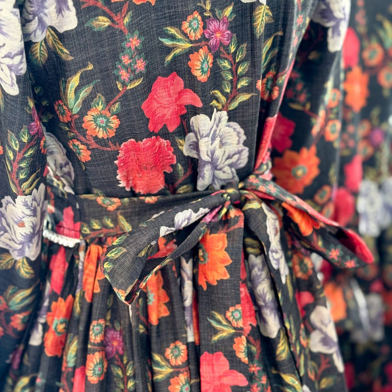 Rosabelle Black Vintage Long Dress