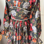 Rosabelle Black Vintage Long Dress