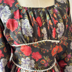 Rosabelle Black Vintage Long Dress