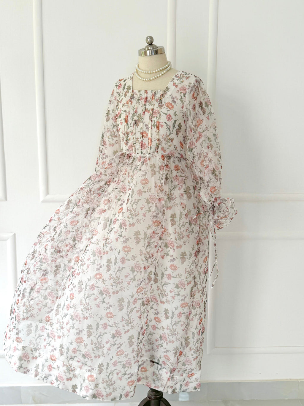 Lily Floral Printed Long Dress