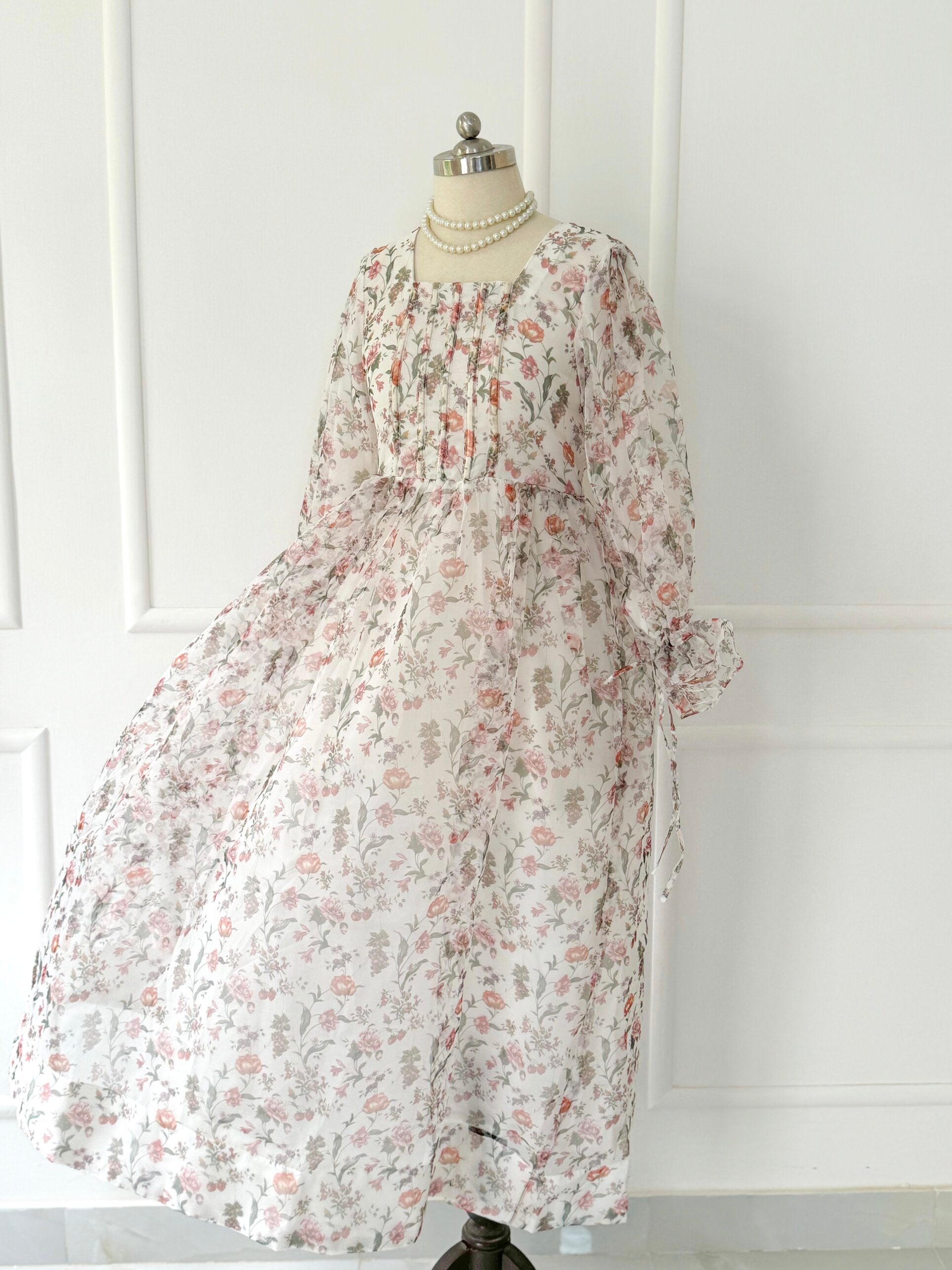 Lily Floral Printed Long Dress